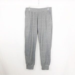 NEW Love + Luxe Very Soft Lounge Pants Fleece Joggers, Size Large, Gray